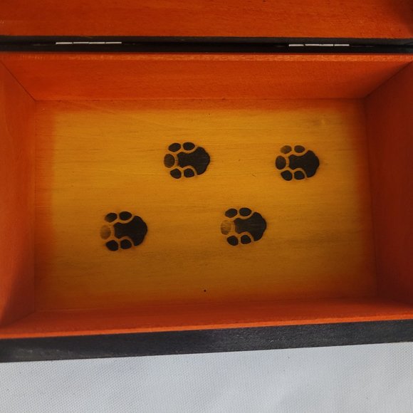 Carved and Painted Wood Elephant Box - Picture 9 of 11